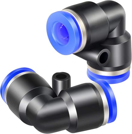 Pneumatische Elleboog Koppeling 6mm Buis Push to Connect Snelkoppeling (Set van 10)