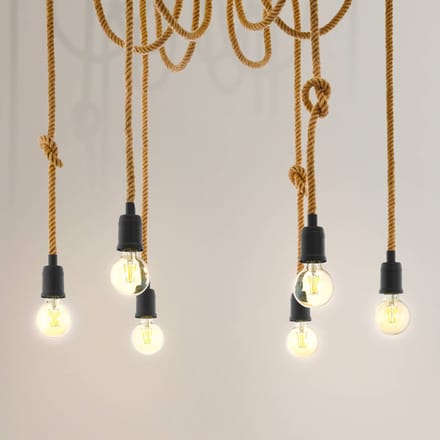 EGLO Rampside Vintage Hanglamp - E27 - 6 lichts
