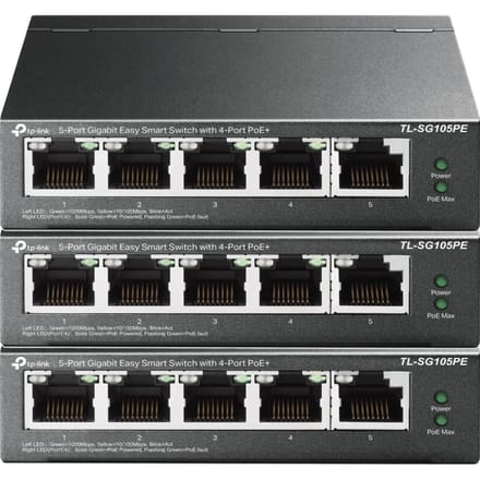 TP-Link TL-SG105PE 3-Pack