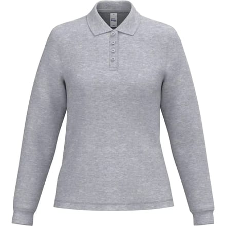 Polo met lange mouwen voor dames iDeal Basic Brand