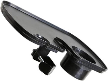 Microfoonstandaard Dienblad - Accessoire Plank - Live Uitzending - Sterke Bevestiging - 30x20 cm - Zwart