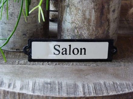 Emaille deurbordje recht 'Salon'