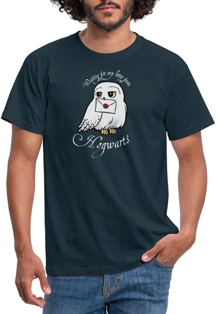 Harry Potter Hedwig Met Brief Waiting For My Letter T-Shirt Heren