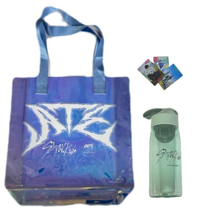 Coffret cadeau de précommande de l'album Stray Kids ATE en édition limitée (tasse+sac) Bag+cup gray