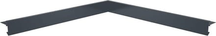 Wovar Daktrim Zwart Aluminium Binnenhoek 4.5 x 4.5 x 40 cm | Per Stuk