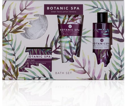 Accentra - botanic spa - badset - douchegel - bodylotion - badzout - wellness spa - cadeauset