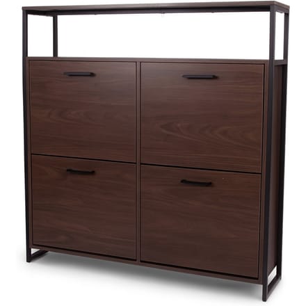 Milton & Oldbrook Schoenenkast Foggia Walnootlook