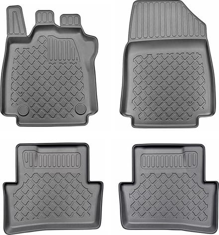 3D Automatten voor Renault Clio 4 (X98) (vanaf 2012-) - 4-delig - TPE-Rubber
