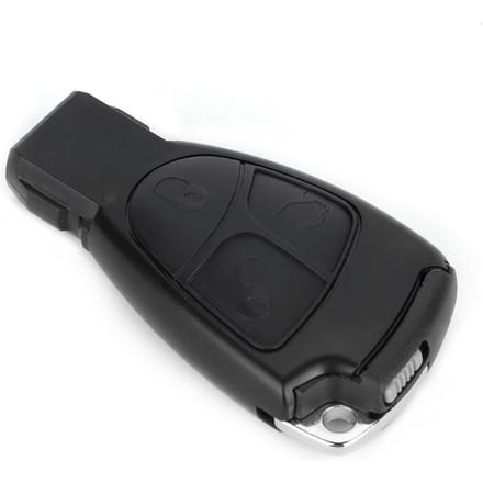3 Knops Auto Afstandsbediening Sleutel Fob Shell Case Sleutelblad Geschikt voor Mercedes Benz black