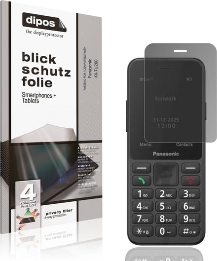 dipos – Matte Privacy Screenprotector geschikt voor Panasonic KX-TU260 | Anti-Spy Beschermfolie