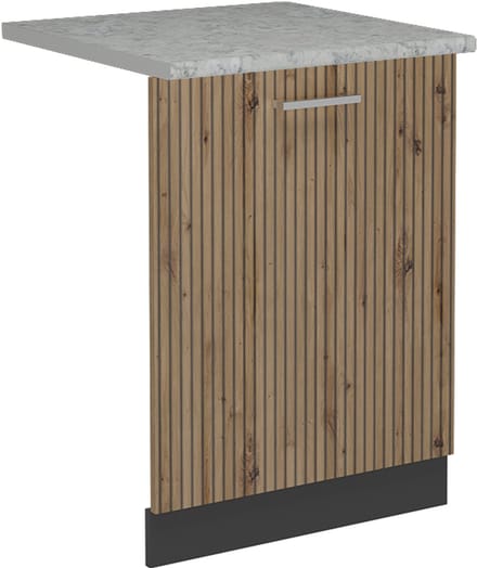 Vicco R-Line Vaatwasserfrontpaneel – 60 cm, WB Marmer Artisanaal eiken