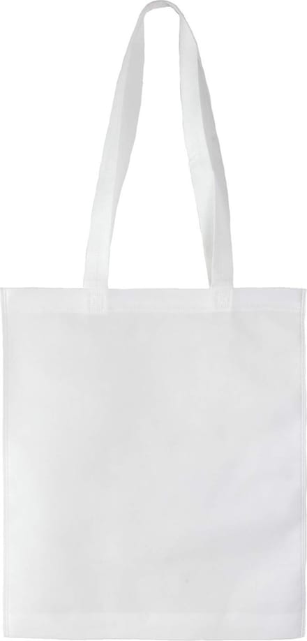 10x non woven tassen Wit
