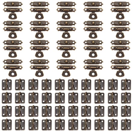 Allecto - Antieke mini scharnieren - Retro sluitingen - 40 sets