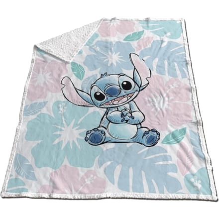 Stitch fleece plaid 130 x 170 cm - polyester