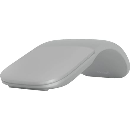Microsoft Surface Arc Mouse Muis Bluetooth Optisch Platina-grijs 2 Toetsen 1000 dpi Vouwbaar