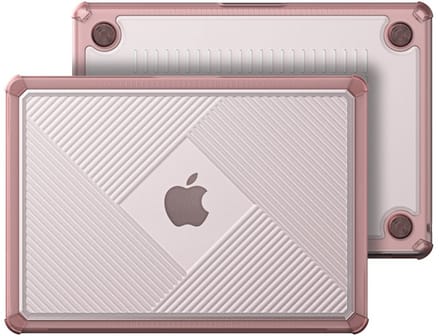 Dux Ducis Geschikt voor MacBook Pro 14 inch (2021-2026) Armor Pattern cover hoes - case - Roze