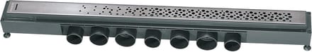 Italiaanse Douchegoot RVS Afvoerborrelbreedte 800 mm met Sodar Rooster