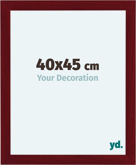 Your Decoration - Fotolijst 40x45 cm - MDF - Wijnrood Geveegd - Como