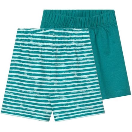 LUPILU 2 baby shorts (Petrol/wit, 62-68)
