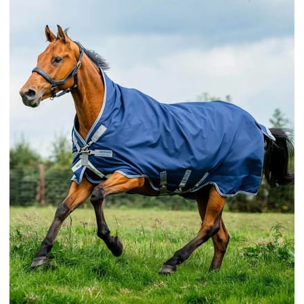 Rhino Wug Turnout Lite 100g 78" (6'6") - Marineblauw/Titaniumgrijs & Klassiek Blauw