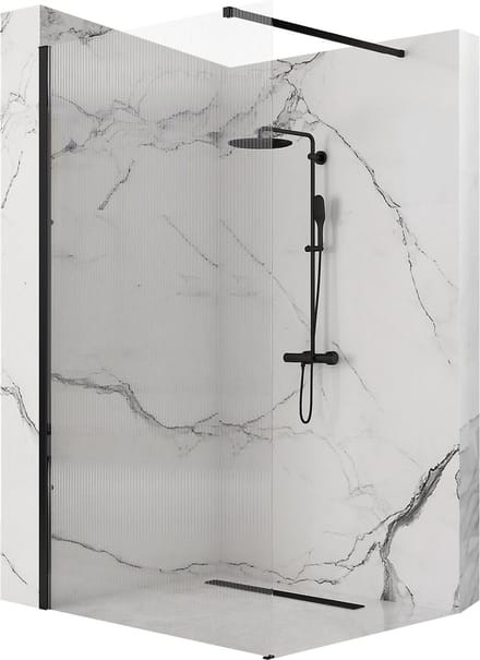 Rea Aero Intimo Black 90 - Douchewand - 90 cm - Zwart