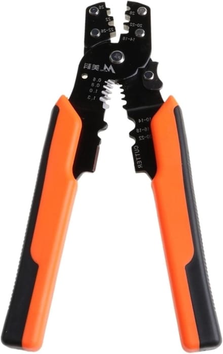 Krimptang Multifunctioneel - Kabel Stripper - Draad Bewerken - Roestwerende Coating - 1 stuk - Zwart