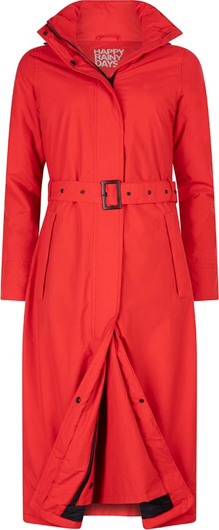 Happy Rainy Days Lange Regenjas Dames Toronto Rood