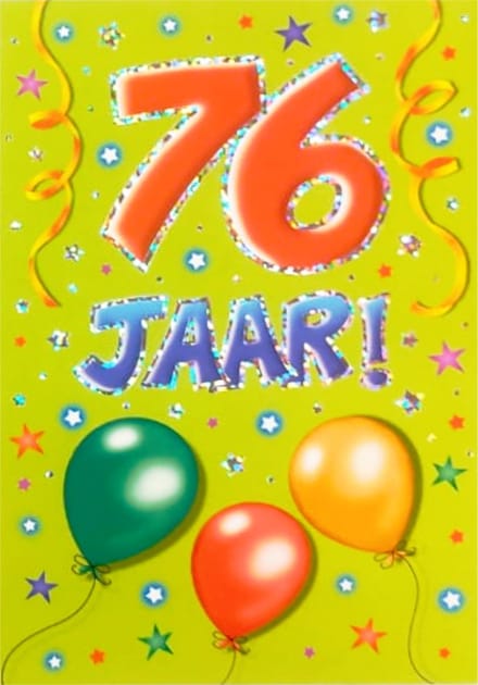 Verjaardagskaart - That Funny Age - 76 jaar - Met Envelop - Per stuk