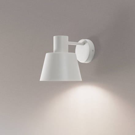 SIGMA Wandlamp Dunka, taupe, 1-lamp, staal, E27, hoogte 17 cm