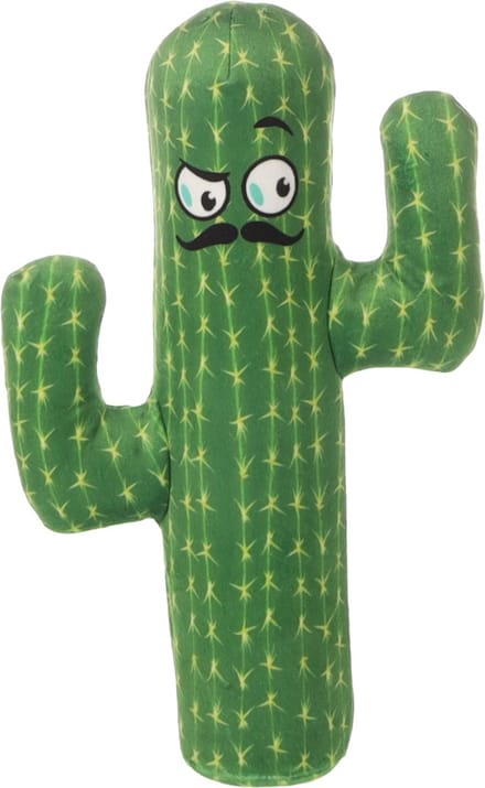 Flamingo hondenspeelgoed Krukka Cactus Groen – Pluche cactus met squeaker & krakeleffect – 30 cm hoog