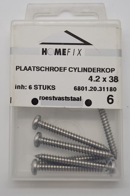 Homefix plaatschroef cylinderkop