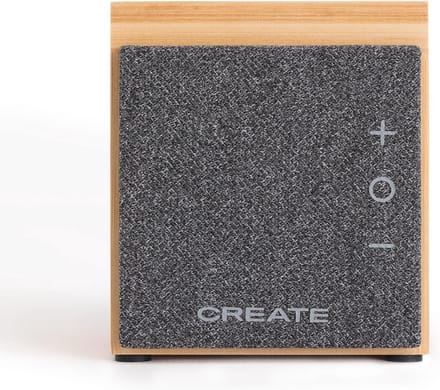 Draagbare Bluetooth Luidspreker met Bamboe Afwerking en Smartphonehouder