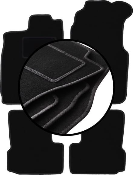 Complete set veloursmatten voor: Saab 900 II cabrio (1994-1995)