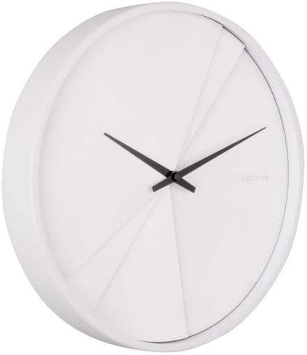 Karlsson Wandklok Layered Lines - Wit - Ø30cm - Modern