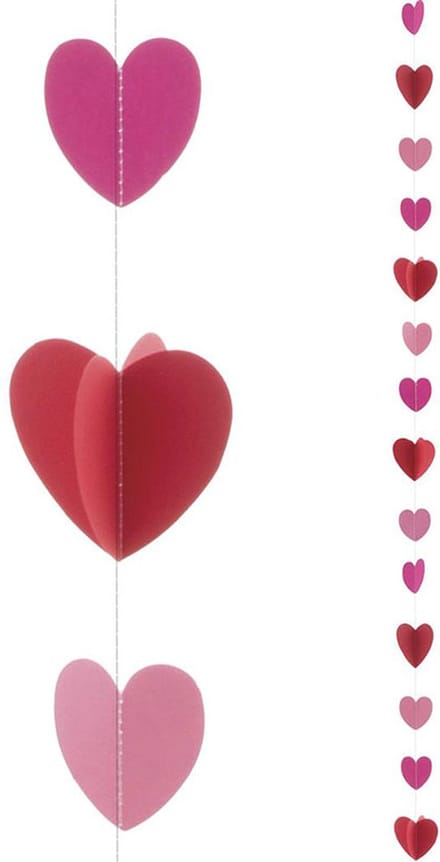 Ballon lint 2 meter hartjes