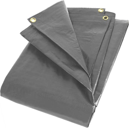 Zeil - Afdekzeil - Bescherming Buiten - Waterdicht UV-stabiel - 4 x 6 m - Grijs