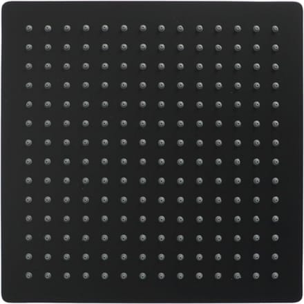 Luzzo® Regendouchekop extra Platte Hoofddouche Vierkant RVS Ø25 cm - Douchekop Zwart