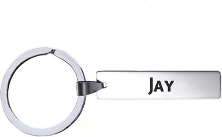 Sleutelhanger Met Naam - Jay - RVS