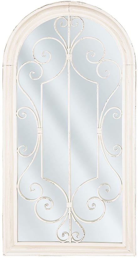 CAMPEL - Wandspiegel - Off-white - Metaal