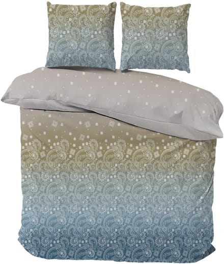 iSleep Dekbedovertrek Jack - Eenpersoons - 140x200/220 cm - Blauw