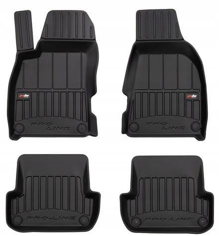 Frogum No.77 - Automatmatten - Geschikt voor Audi RS4 (B7) 2006-2008 - 3D Pasvorm - Hoge Rand 6cm - TPE Rubber