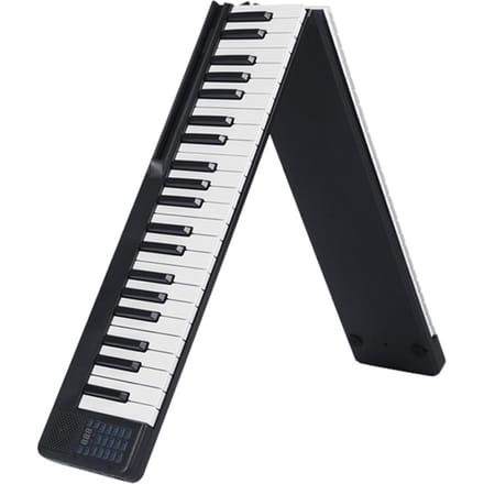 Piano numérique pliable Portable à 88 touches, clavier électronique multifonctionnel pour Piano noir