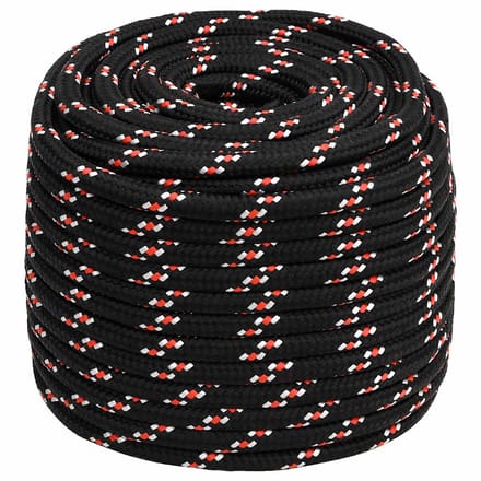 vidaXL - Boot - touw - 16 - mm - 100 - m - polypropyleen - zwart