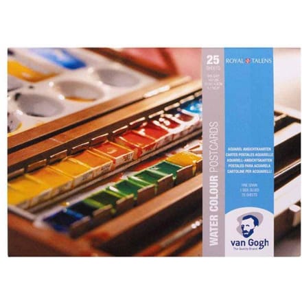 Blok - Postkaarten - Aquarel - 10x15cm - 25 vellen - 300g - Van Gogh