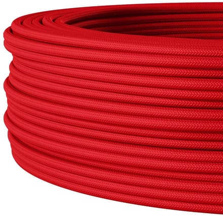 Flexibele Textielkabel Elektrische Installatie 3x1.5mm Rood Stofkabel 5 Meter