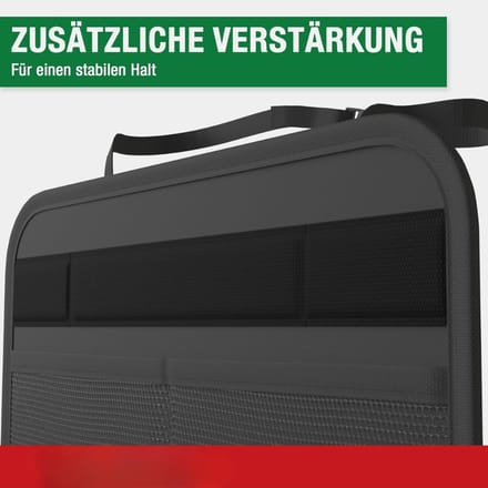 Famanu - Kick-mat autostoelbescherming met netvakken, vuilafstotend en waterdicht