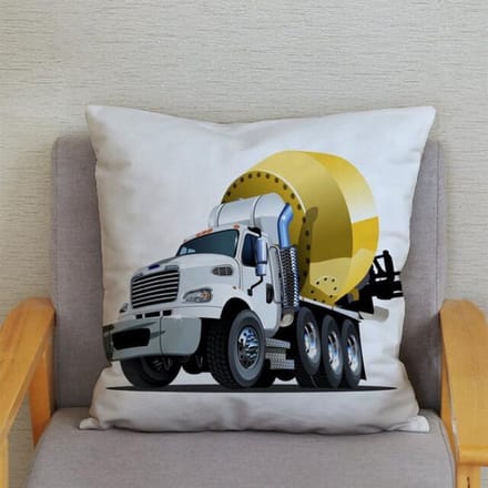 Kussenhoes met Cementwagen