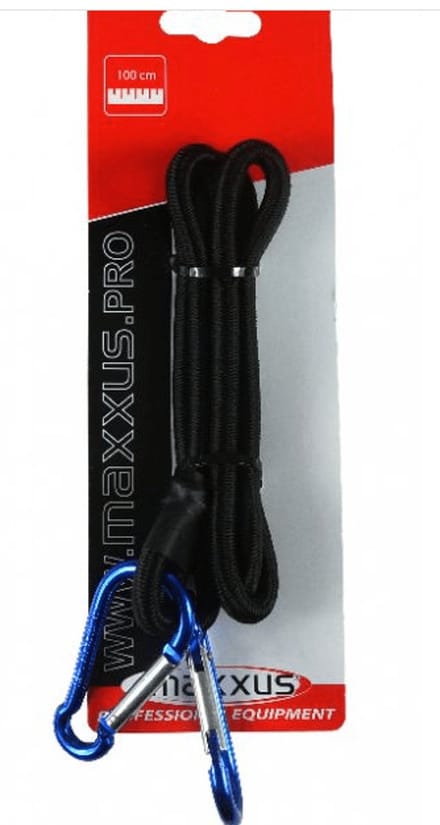 Maxxus Snelbinder 100cm 2 Haken Quickfix | Zwart | Maat: One Size