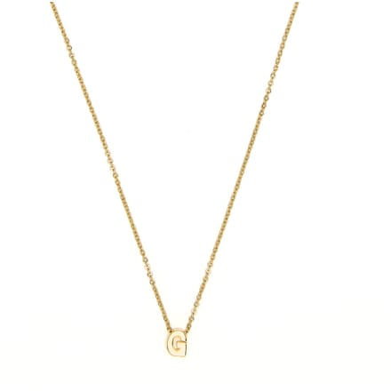 Luxenter Ketting met 18-karaats geelgouden afwerking - Alphabet
