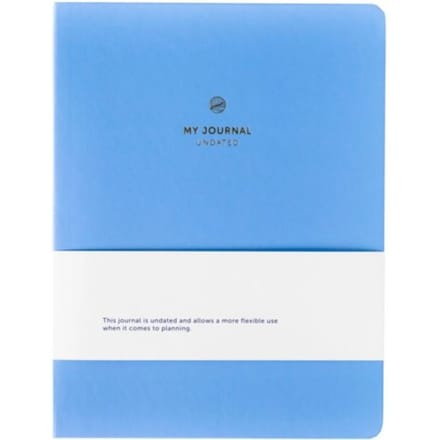 My Journal - Ongedateerde agenda - A5 - Blauw - 1 dag per pagina